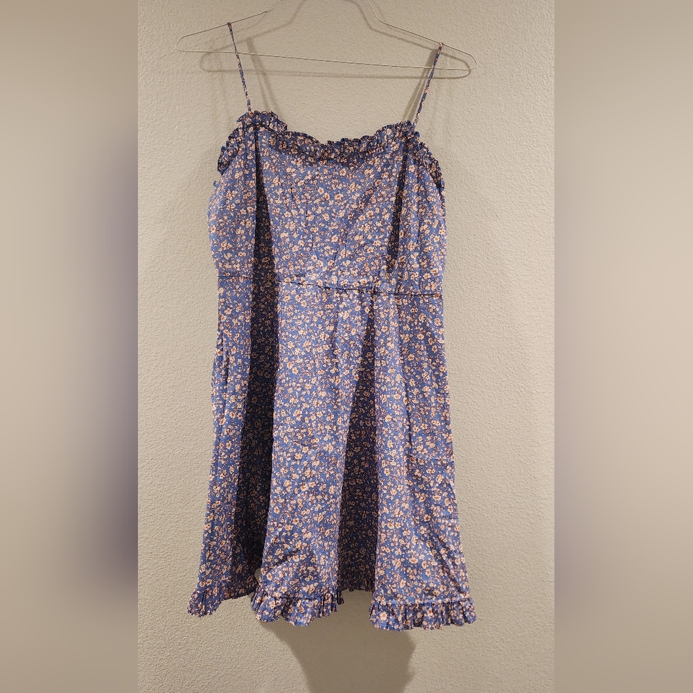 Madewell Blue Floral Dress - Picture 4 of 6